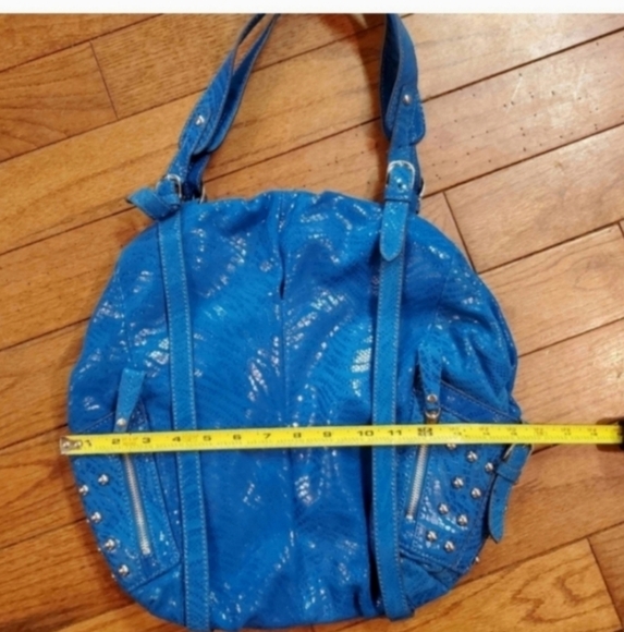 Y2k Hype leather snakeskin studded hobo - Picture 4 of 9